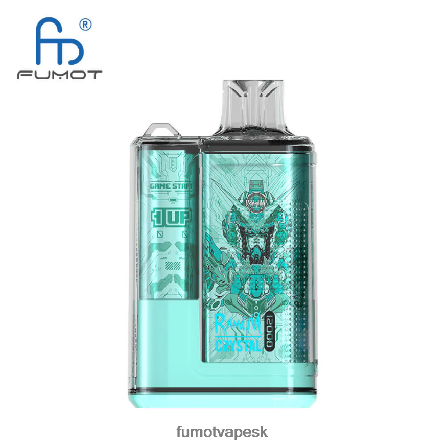 Fumot Cena - Fumot Crystal 1 kus - 12 000 jednorazová dóza na vape 20 ml chladná mäta F626DT264