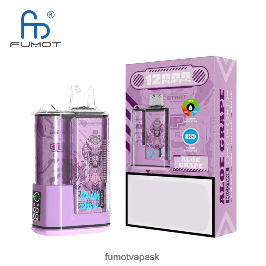 Fumot Cena - Fumot Crystal 1 kus - 12 000 jednorazová dóza na vape 20 ml chladná mäta F626DT264