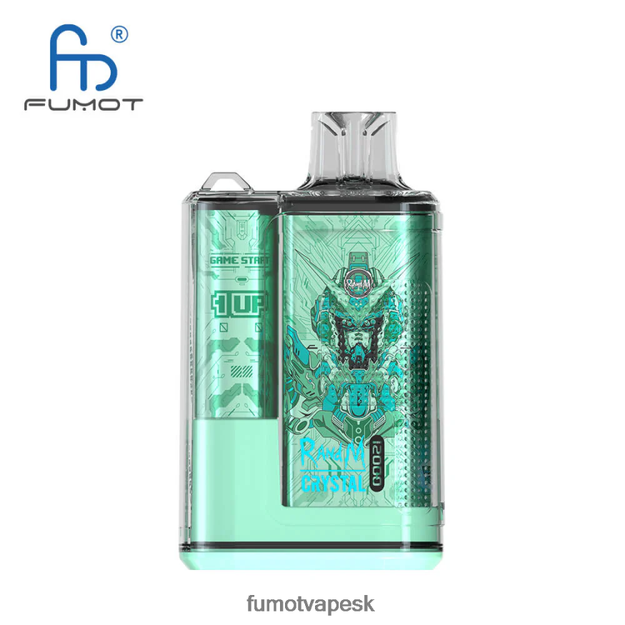 Fumot Cena - Fumot Crystal 1 kus - 12 000 jednorazová dóza na vape 20 ml chladná mäta F626DT264