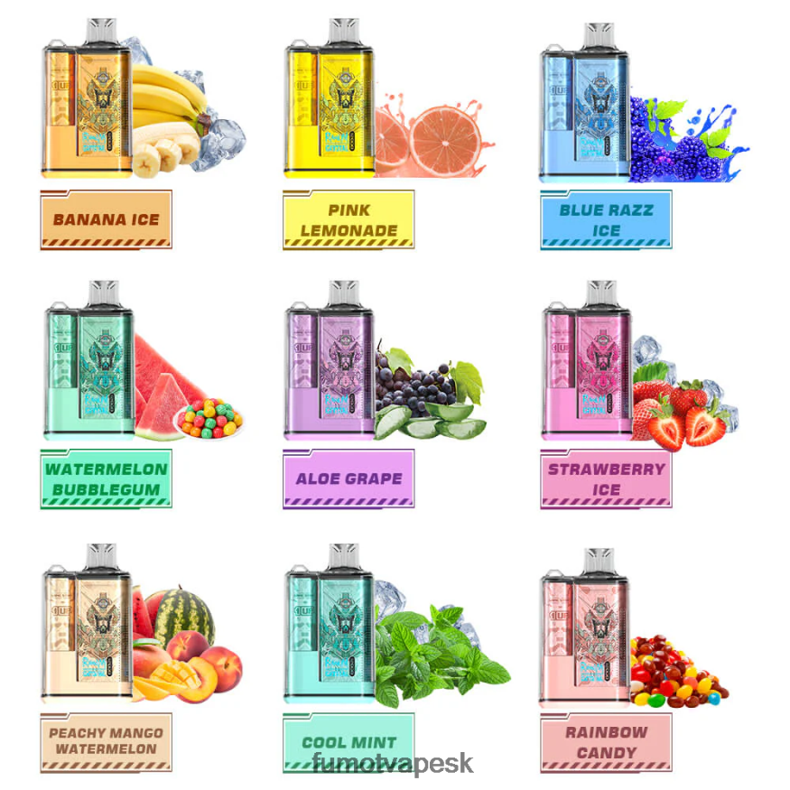 Fumot Cena - Fumot Crystal 1 kus - 12 000 jednorazová dóza na vape 20 ml chladná mäta F626DT264