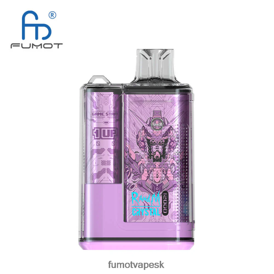 Fumot Vape Sale - Fumot Crystal 12000 jednorazová škatuľka na cigarety - 20 ml (1 kus) čučoriedková žuvačka F626DT259