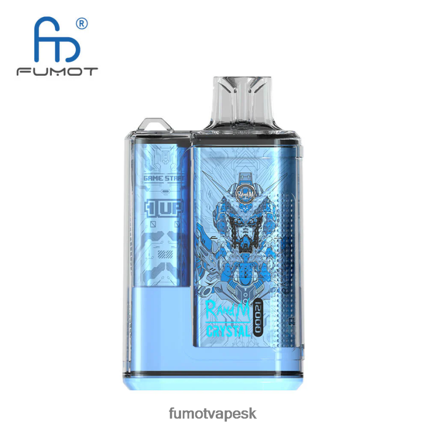 Fumot Vape Sale - Fumot Crystal 12000 jednorazová škatuľka na cigarety - 20 ml (1 kus) čučoriedková žuvačka F626DT259