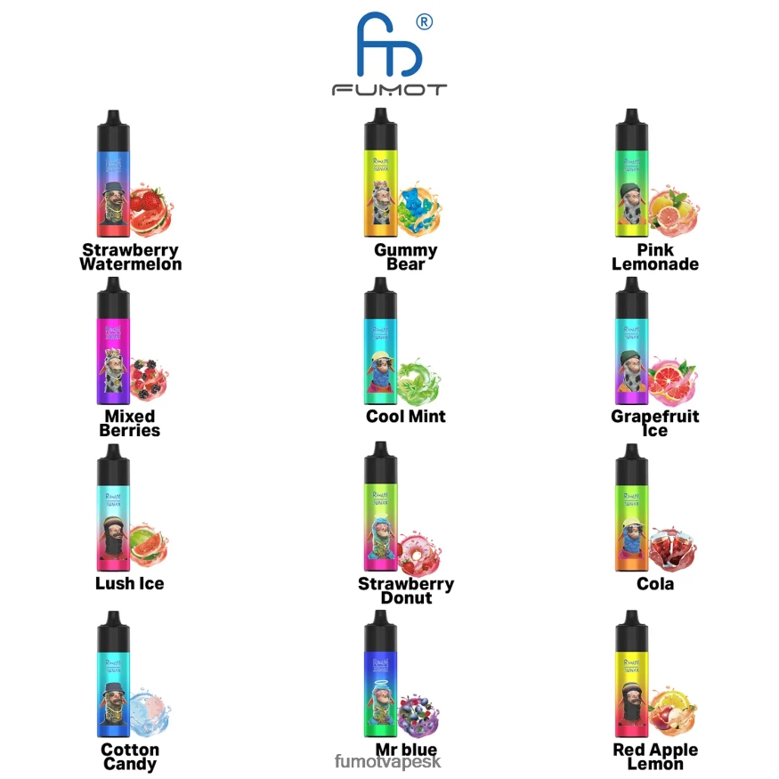 Fumot Store - Fumot Sunax 7000 vymeniteľná vape cartridge (1 kus) zmiešané bobule F626DT490