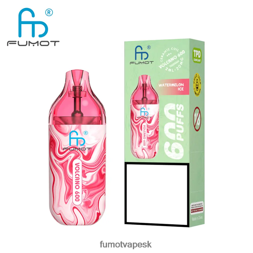 Fumot Tech - Fumot Volcano Jednorazová vanička kompatibilná s 600 tpd – 2 ml (sada 3 kusov) hroznový ľad F626DT298