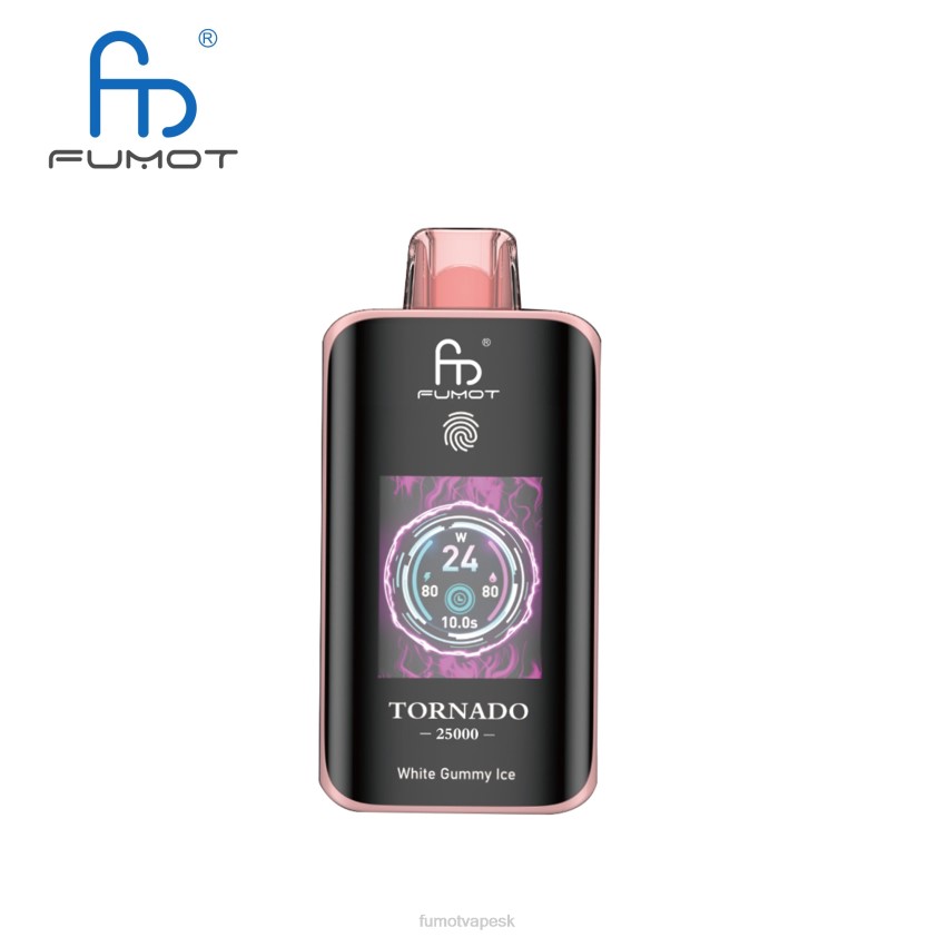 Fumot Cena - Fumot Tornado 25 000 jednorazové vapy biely gumový ľad Z440JJ14