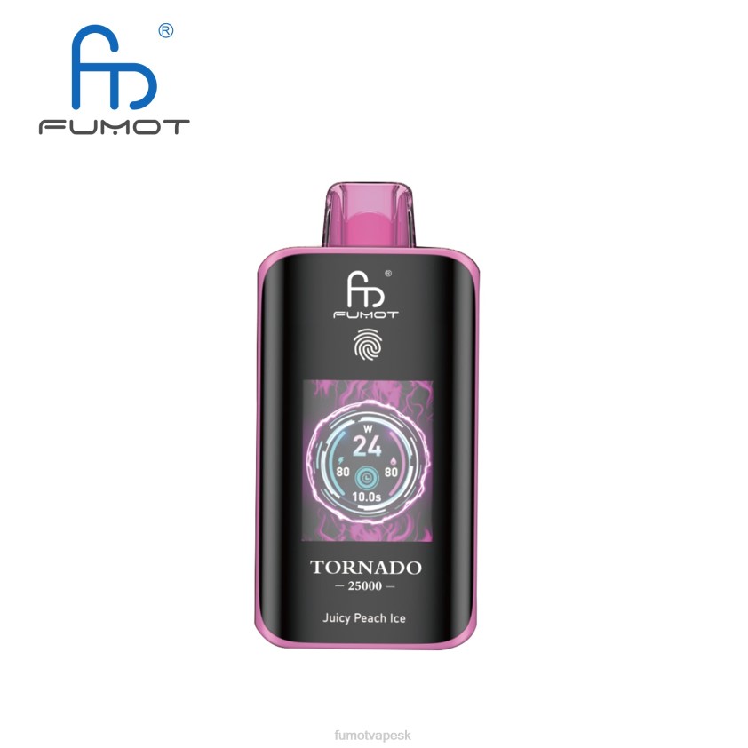 Fumot Disposable Vape - Fumot Tornado 25 000 jednorazové vapy šťavnatý broskyňový ľad Z440JJ7