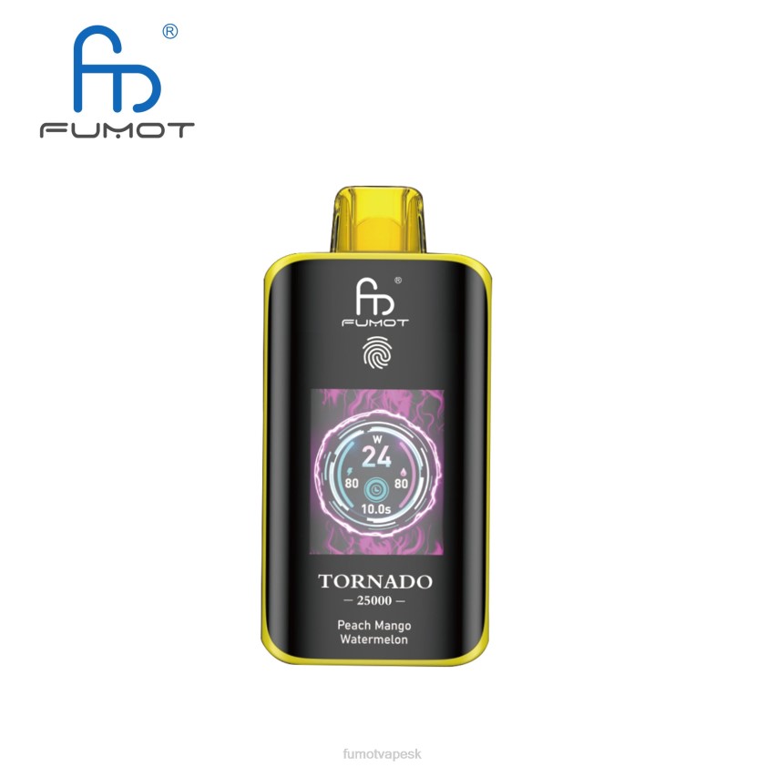 Fumot Vape Sale - Fumot Tornado 25 000 jednorazové vapy broskyňa mango vodný melón Z440JJ9