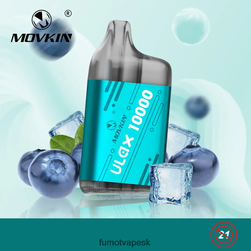 Fumot Disposable Vape - Fumot Movkin Ulax 10 000 jednorazových vape pod - 12 ml (1 kus) chladná mäta F626DT307