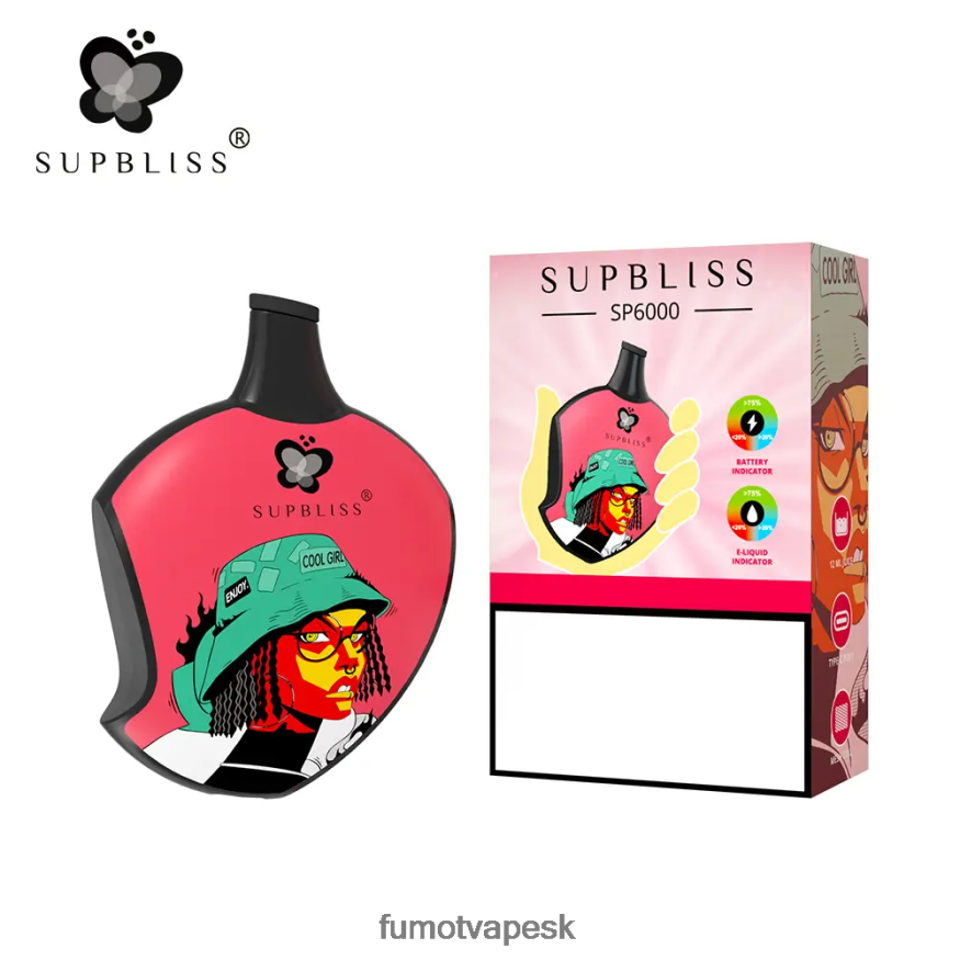 Fumot Vape Price - Fumot Supbliss sp6000 jednorazový vape pod - 12 ml (1 kus) chladná mäta F626DT455