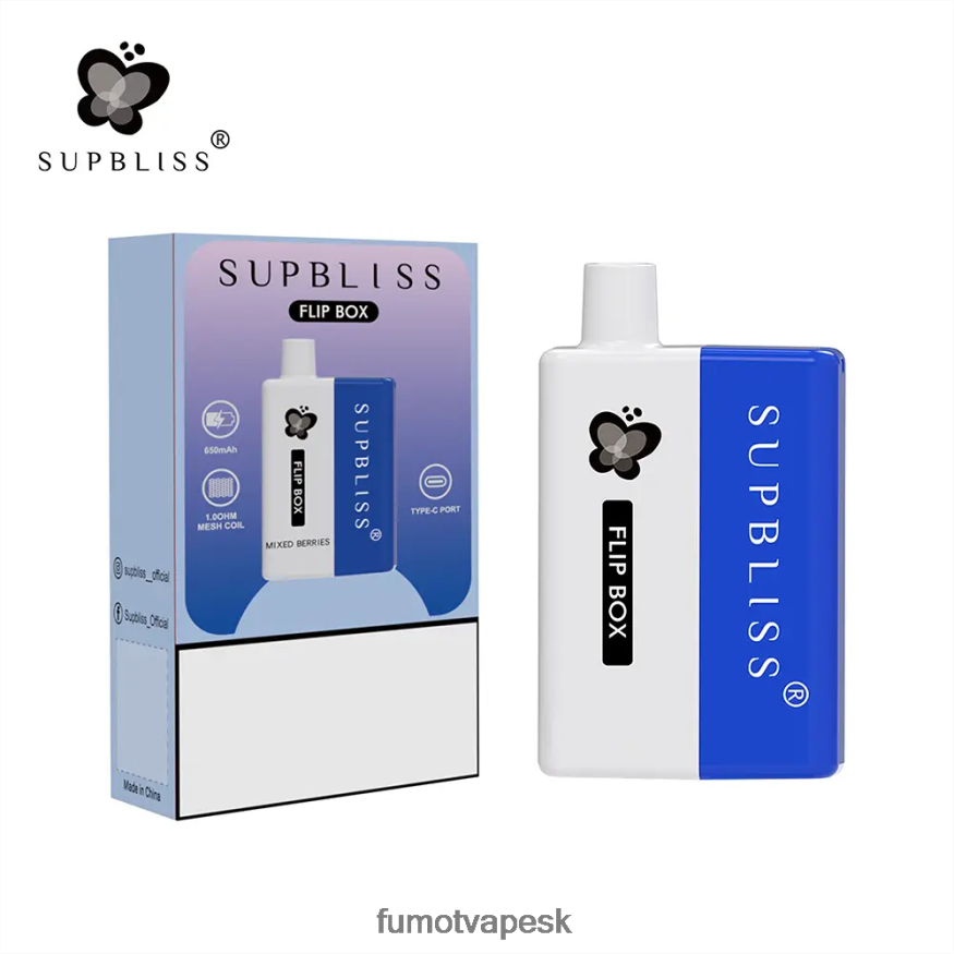 Fumot Store - Fumot Supbliss Flip box 6000 vymeniteľná súprava vape - 10 ml (1 kus) Piňa coláda F626DT340