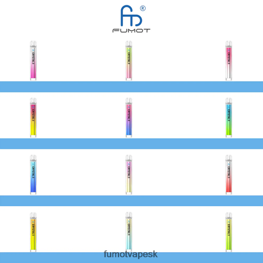 Fumot Cena - Fumot Crystal 2ml (sada 3 kusov) jednorazová vapka - 600 tpd-kompatibilná DR. Modrá F626DT384