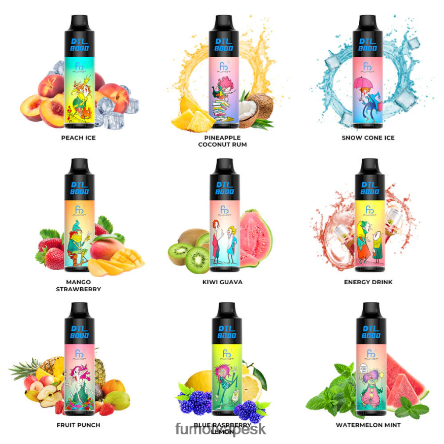 Fumot Disposable Vape - Fumot DTL 8000 jednorazové vape pero - 16 ml (1 kus) energetický nápoj F626DT417