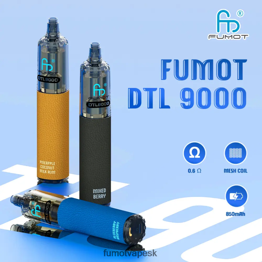 Fumot Tech - Fumot DTL jednorazové pero 9000-18ml (1 kus) jahodový melón F626DT368