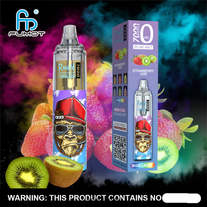 Fumot Cena - Fumot Tornado 0% 7000 jednorazové vape pero - 14 ml (1 kus) modrá razz čerešňa F626DT504