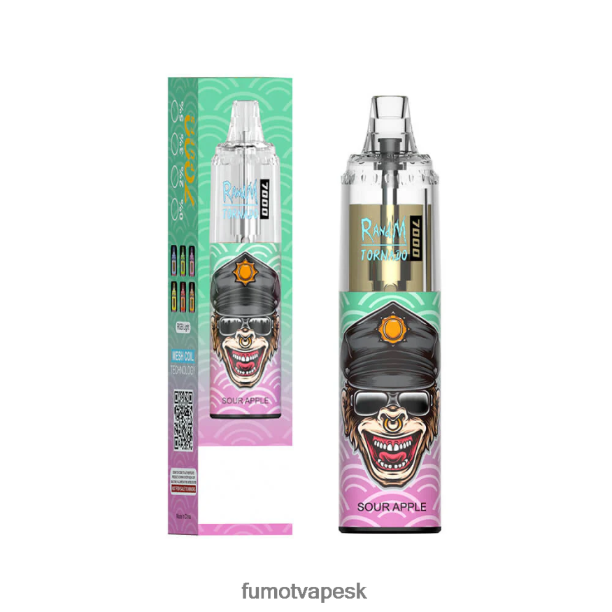 Fumot Cena - Fumot Tornado 14 ml (1 kus) 7000 jednorazové vape pero červené jablko citrón F626DT94