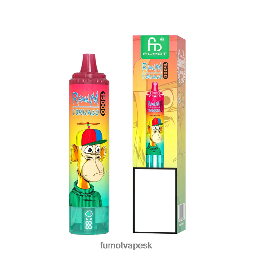 Fumot Cena - Fumot Tornado 15 000 jednorazová vanička - 25 ml (1 kus) jahodové kiwi F626DT184