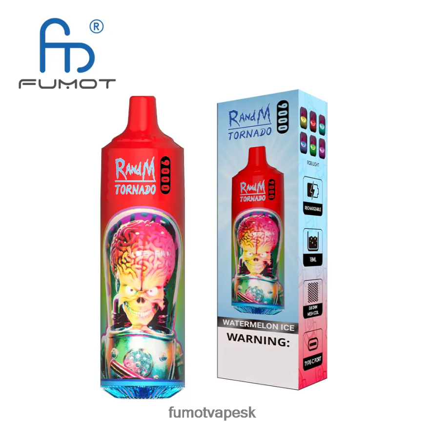 Fumot Cena - Fumot Tornado 9000 jednorazové vape pero - 18 ml (1 kus) pomarančová sóda F626DT4