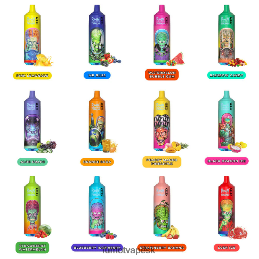 Fumot Disposable Vape - Fumot Tornado 9000 jednorazové vape pero - 18 ml (1 kus) ružová limonáda F626DT7