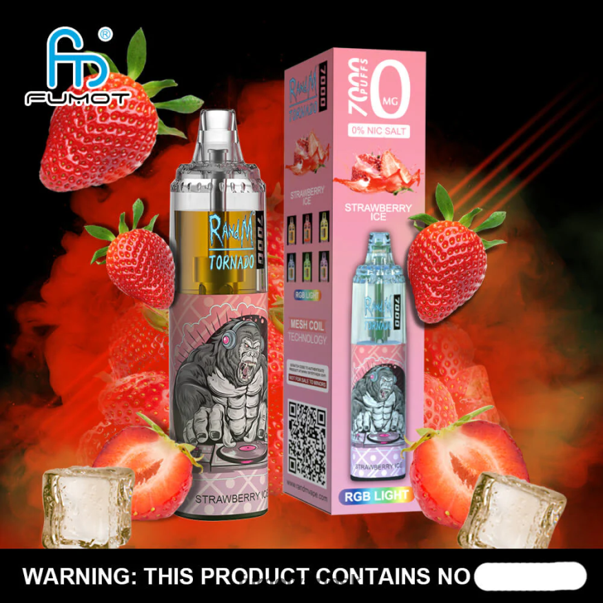 Fumot Tech - Fumot Tornado 0% 7000 jednorazové vape pero - 14 ml (1 kus) čučoriedkové granátové jablko F626DT508