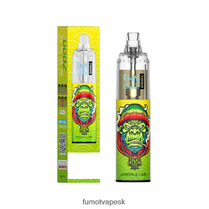 Fumot Tech - Fumot Tornado 14 ml 7000 jednorazové pero (1 kus) čučoriedka malina F626DT68