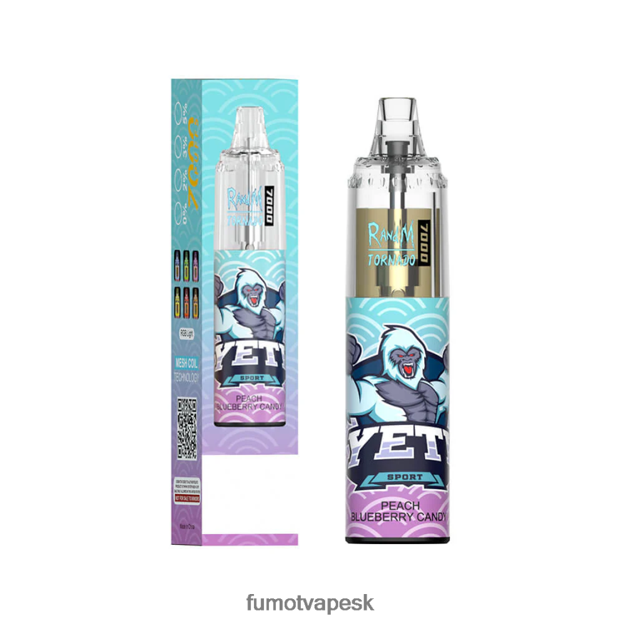 Fumot Tech - Fumot Tornado 14 ml 7000 jednorazové pero (1 kus) čučoriedka malina F626DT68