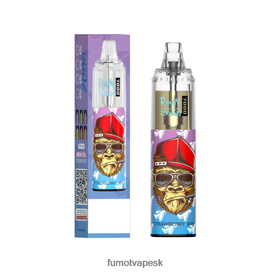Fumot Tech - Fumot Tornado 14 ml 7000 jednorazové pero (1 kus) čučoriedka malina F626DT68