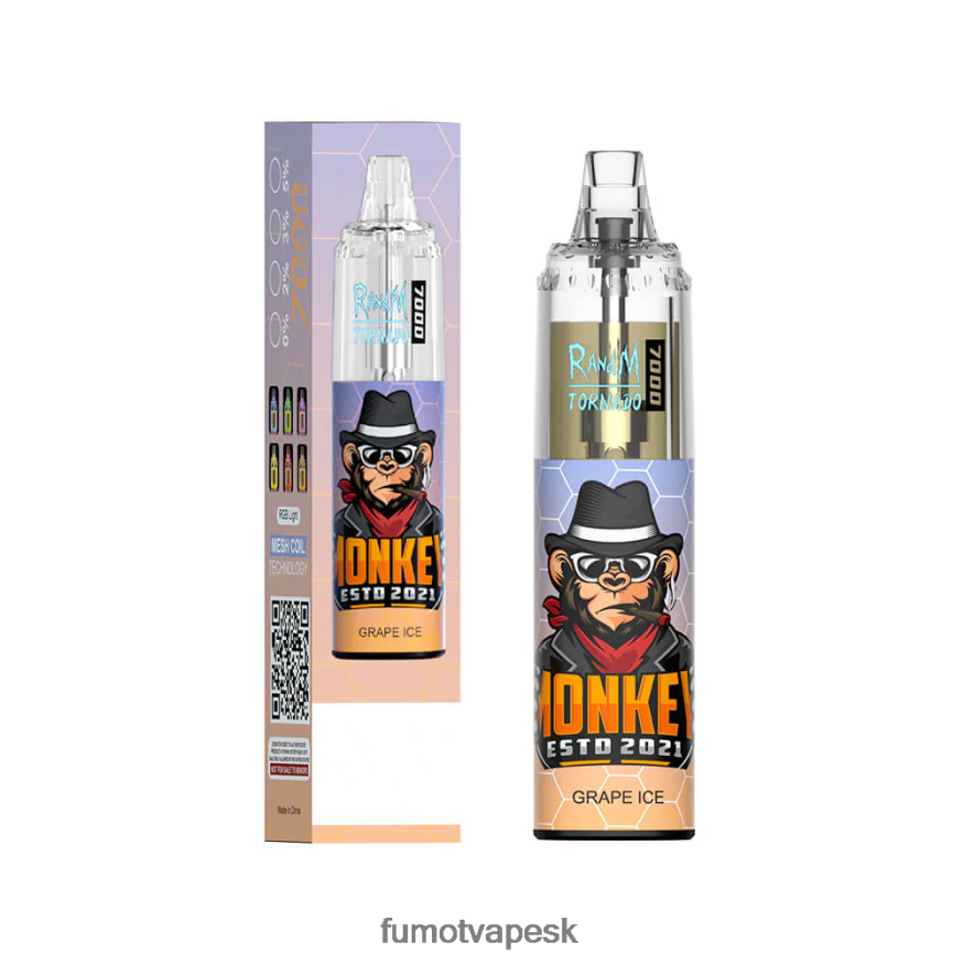 Fumot Tech - Fumot Tornado 14 ml 7000 jednorazové pero (1 kus) čučoriedka malina F626DT68