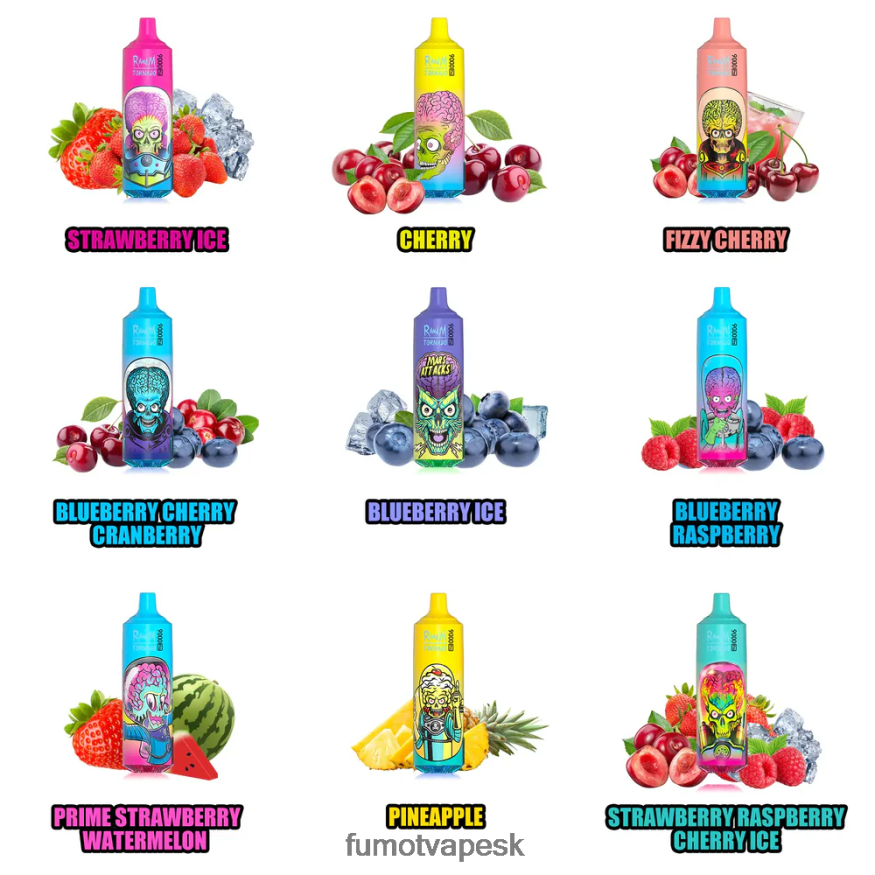 Fumot Vape Sale - Fumot Tornado Jednorazová vanička 9000 pro – 18 ml (1 kus) modrý ľad F626DT209