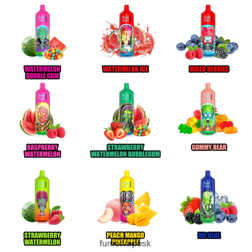 Fumot Vape Sale - Fumot Tornado Jednorazová vanička 9000 pro – 18 ml (1 kus) modrý ľad F626DT209