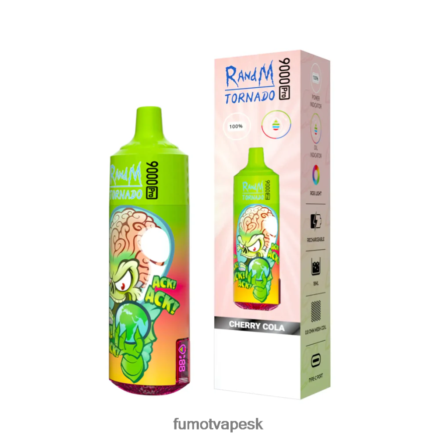 Fumot Vape Sale - Fumot Tornado Jednorazová vanička 9000 pro – 18 ml (1 kus) modrý ľad F626DT209
