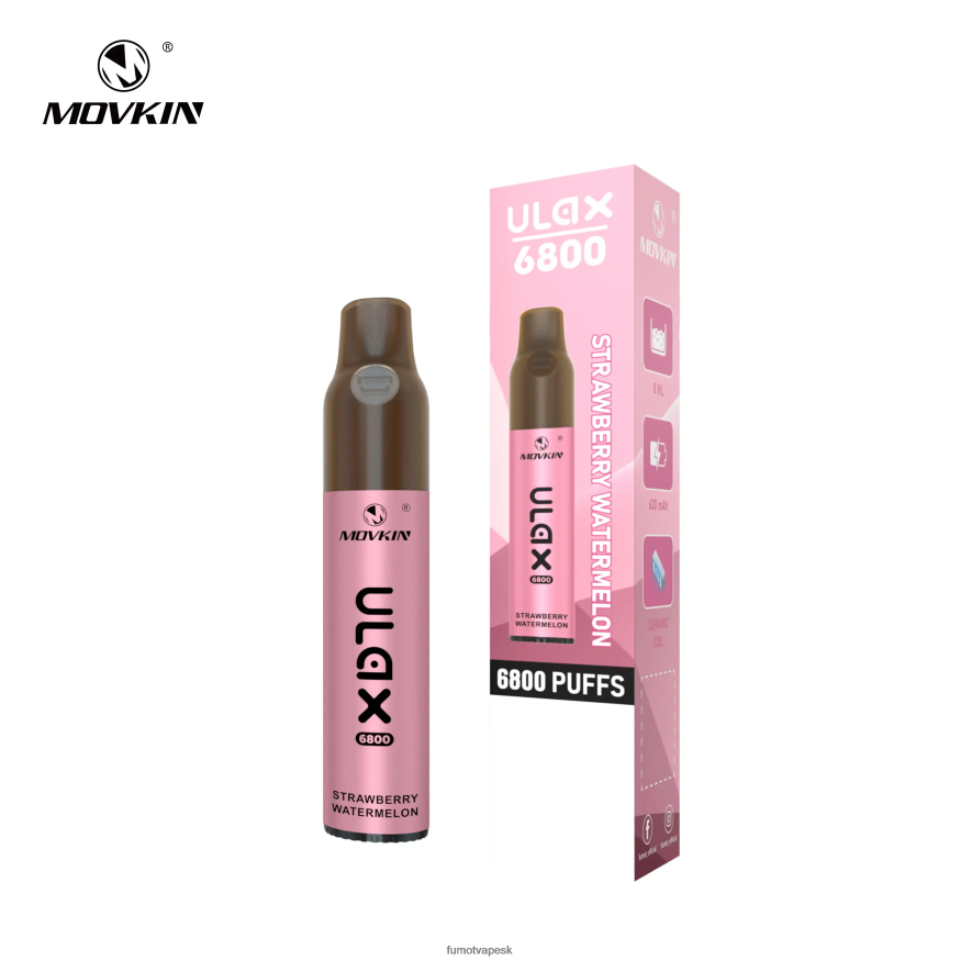 Fumot Tech - Fumot Movkin Ulax 6800 jednorazová vapka, keramická špirálka - 8 ml (1 kus) čučoriedková žuvačka F626DT318