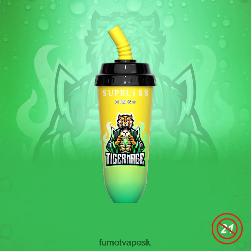 Fumot Cena - Fumot Supbliss Bingo 16 ml 8000 jednorazový vape pod prístroj (1 kus) broskyňa mango F626DT404