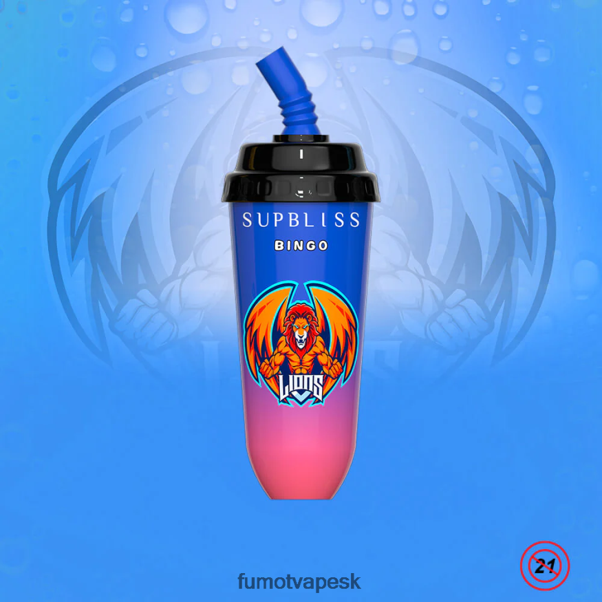 Fumot Cena - Fumot Supbliss Bingo 8000 jednorazový vape pod prístroj - 16 ml (1 kus) modrá razz čerešňa F626DT394