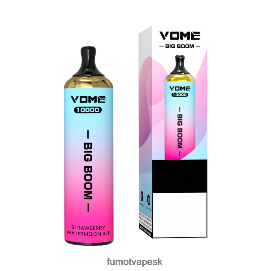 Fumot Disposable Vape - Fumot Vome Big Boom jednorazové pero 10000 - 20 ml (1 kus) ružová limonáda F626DT447