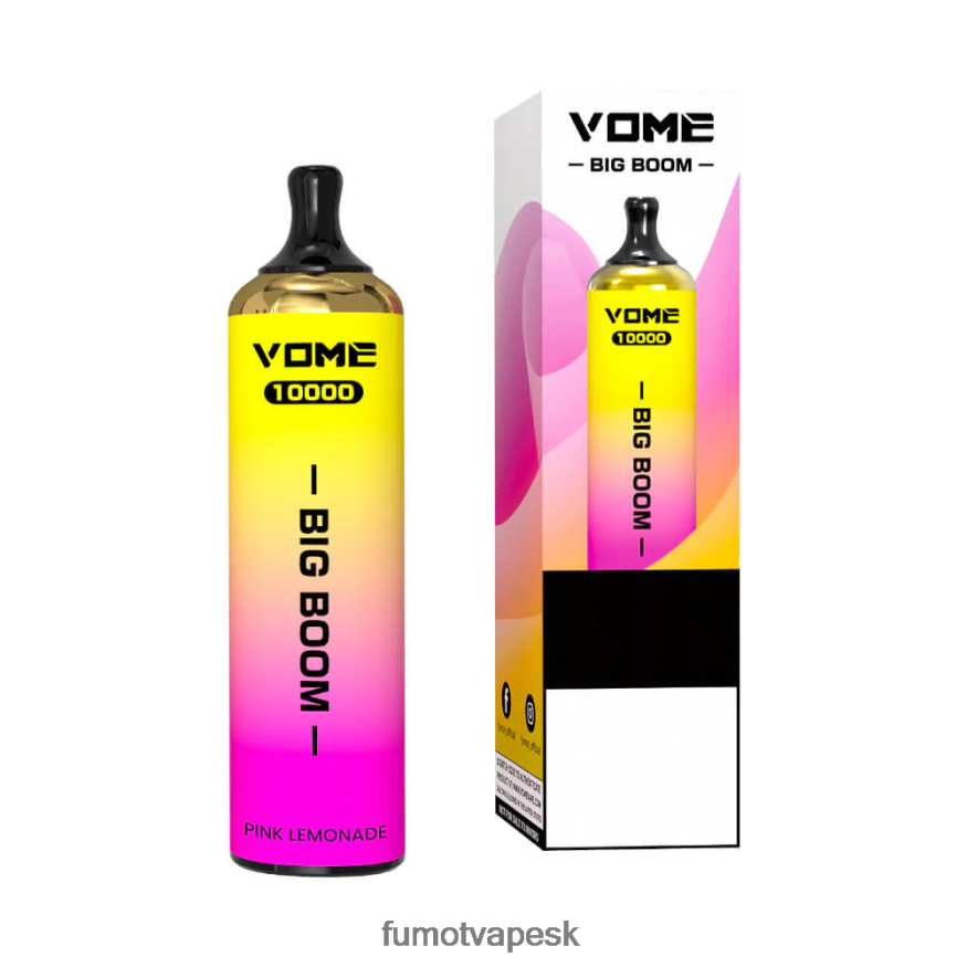 Fumot Disposable Vape - Fumot Vome Big Boom jednorazové pero 10000 - 20 ml (1 kus) ružová limonáda F626DT447
