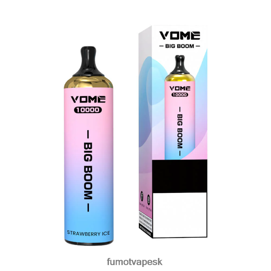 Fumot Disposable Vape - Fumot Vome Big Boom jednorazové pero 10000 - 20 ml (1 kus) ružová limonáda F626DT447